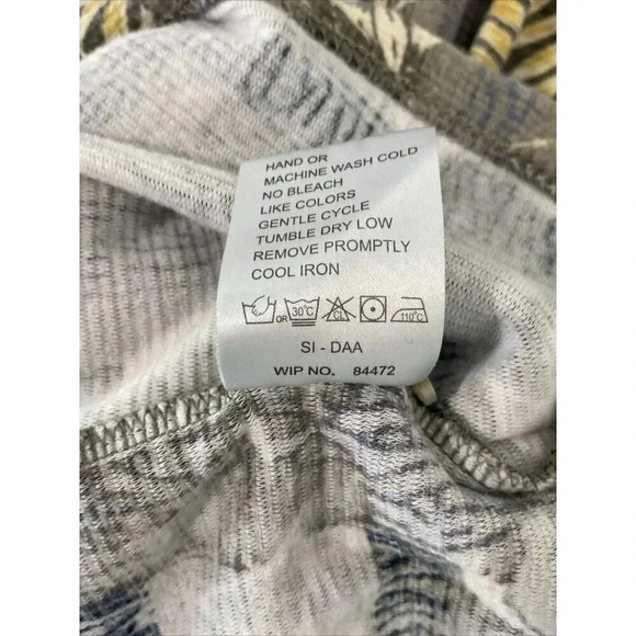 Woolrich Shirt Mens Large Button Up Short Sleeve Hawaiian Floral Tropical‎ Gray - Picture 4 of 8